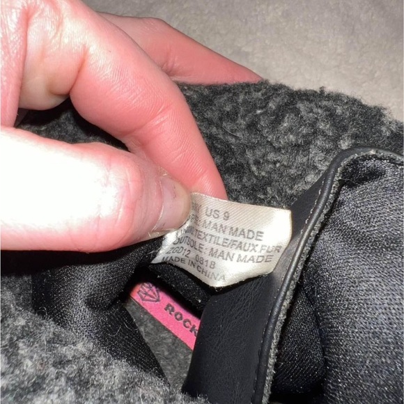 rock and candy boots Derry Faux Fur Top Woman's Size 9 - Picture 5 of 5